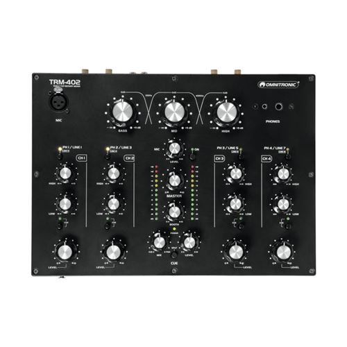 Omnitronic TRM-402 table de mixage 4 canaux