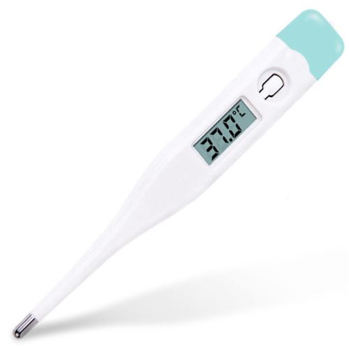 Thermomètre numérique rectal et oral pour toute la famille, mesure en 10  secondes, avec embout flexible, alarme de fièvre, étui rigide