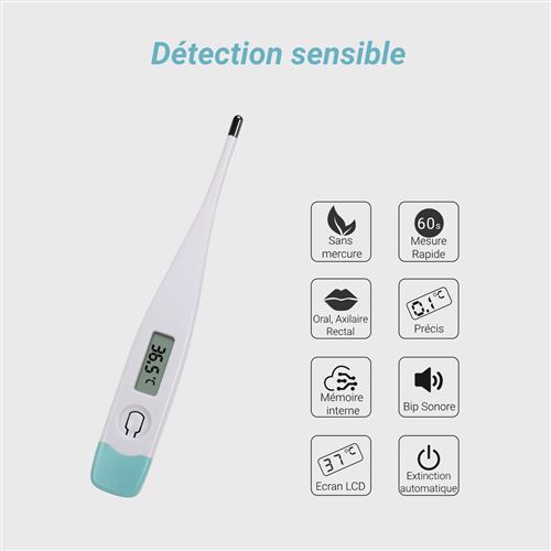 Thermomètre digital bébé, précis et fiable - Livraison 48h