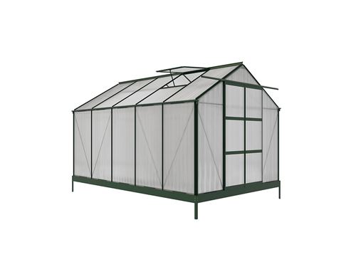 Serre de Jardin en polycarbonate de 9 m² COROLLE II avec embase...