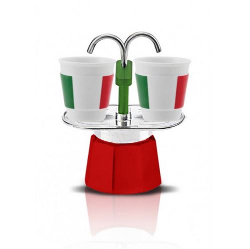 Cafetière italienne + 2 tasses bicchierini italia - 0006196 - BIALETTI