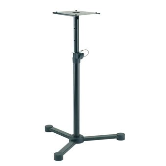 Plugger Studio MS2 Mini - Supports De Bureau Pour Enceintes De Monitoring, Home Cinema Ou HiFi - Hauteur Réglable 230-290 Mm - Charge Max 25 Kg Par Paire - Noir Mat Métallique
