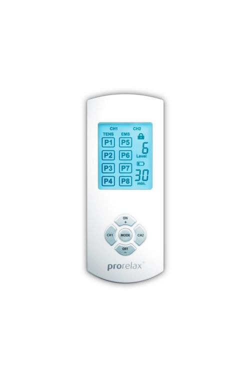 PRORELAX Mode traitement double effet TENS + EMS Duo