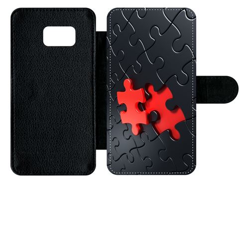 Etui À Rabat Samsung Galaxy S6 Edge Plus Puzzle One Piece Red