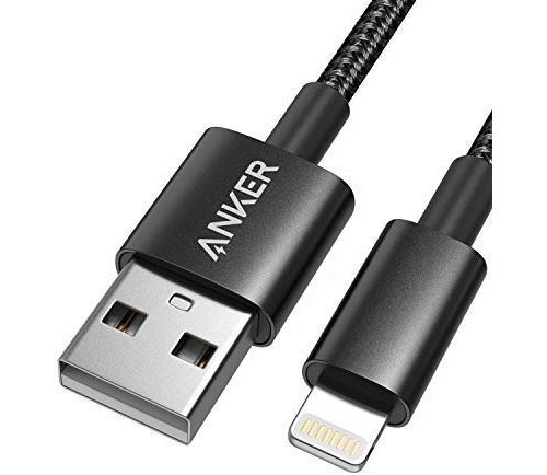 câble USB 180 cm en Double tressage Nylon avec connecteur Lightning