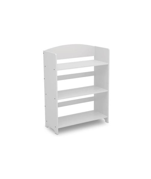 DELTAKIDS - Etagere Enfant Rangement Jouets/Livres en Bois - Blanc