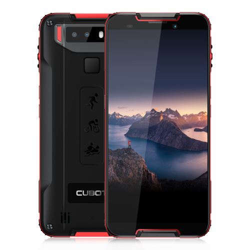 Cubot Quest ultra mince 5.5 ” 4 Go RAM 64 Go ROM 4000mAh Android 9.0 NFC double caméra et SIM 4G Rouge EU