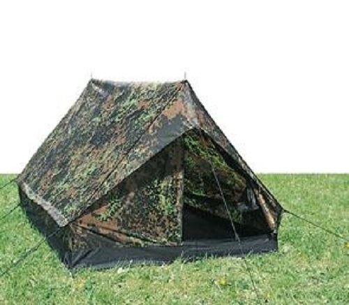 Tente « mini pack super » étanche 2 places camouflage flecktarn
