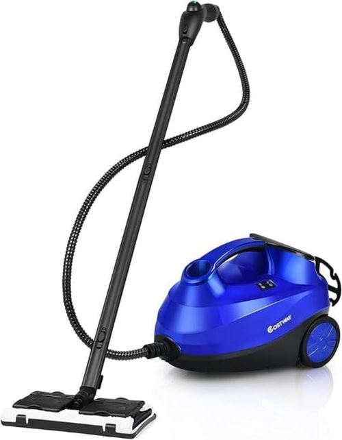 Nettoyeur Vapeur Balai Polyvalent 2000W COSTWAY avec R&eacute;servoir 1,5L, 19 Accessoires 4,0 BAR