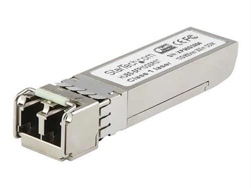 StarTech.com Module de transceiver SFP+ compatible Cisco SFP-10G-ZR-S - 10GBase-ZR - Garantie a vie - 10 Gbps - 80 km (SFP-10G-ZR-S-ST) - Module transmetteur SFP+ (équivalent à : Dell EMC SFP-10G-SR) - 10GbE - 10GBase-SR - LC multi-mode - jusqu'à 400