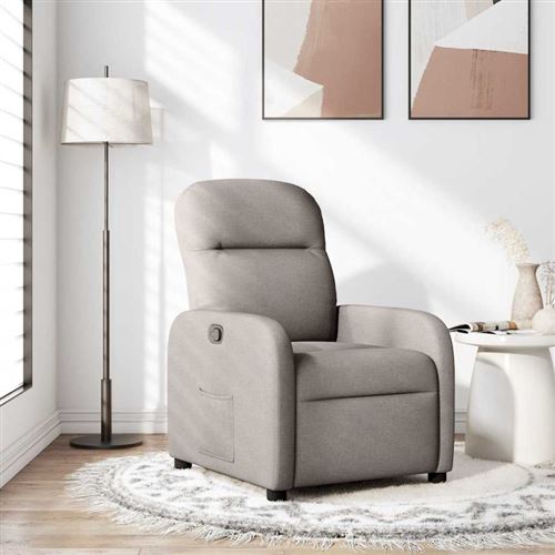 Vidaxl Fauteuil Inclinable - Taupe - Image 3