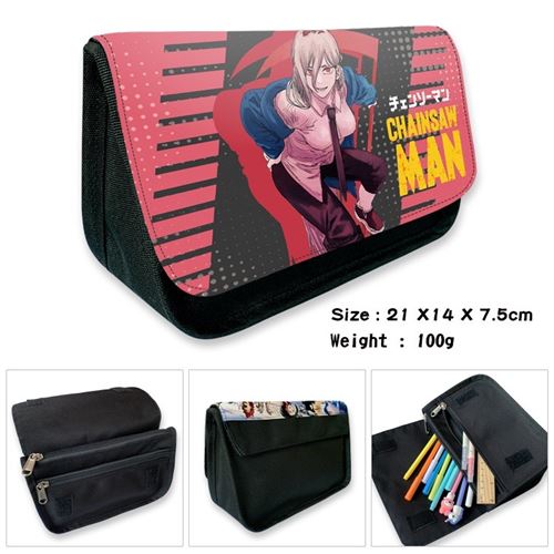 Trousse à crayon Chainsaw Man pour Garçon et Filles (PC5719) 21x14x7.5 cm Multicolore