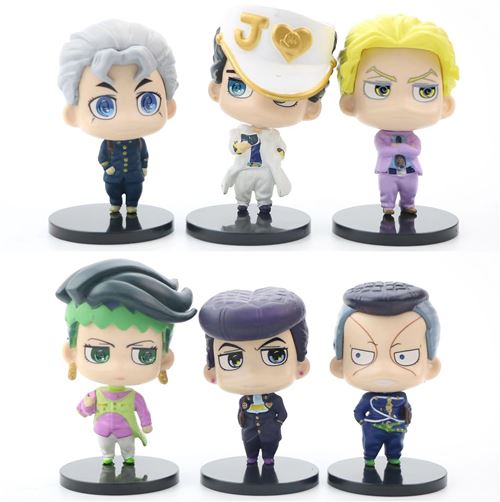 Set de 6 pièces Figurines JoJo's Bizarre Adventure 7 cm