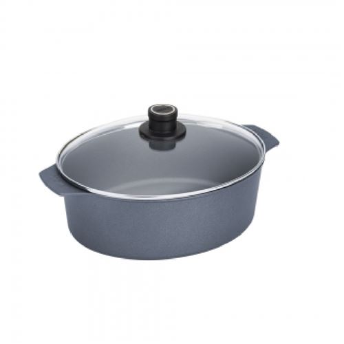Cocotte en fonte 31 x 26 cm 3126dpi Diamond lite - Woll - Gris - Fonte