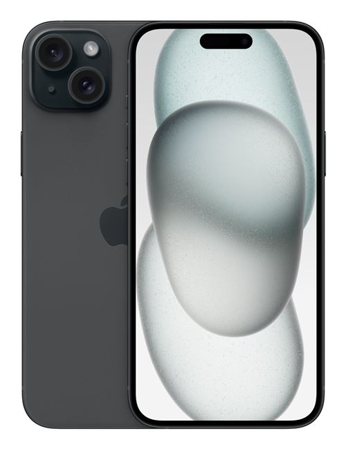 Apple iPhone 15 Plus - 5G smartphone - double SIM / Mémoire interne 128 Go - écran OEL - 6.7"" - 2796 x 1290 pixels - 2x caméras arrière 48 MP, 12 MP - front camera 12 MP - démo - noir État correct - Apple reconditionné disponible sur Fnac