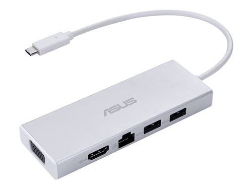 ASUS OS200 - Station d'accueil - USB-C - VGA, HDMI - GigE - pour 14; 15; Chromebook CX1; ExpertBook B5; P14; P17; VivoBook 17; ZenBook 13 OLED