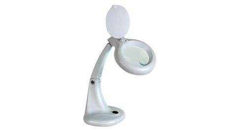 Lampe-loupe 3 + 12 dioptries - 12w - blanc