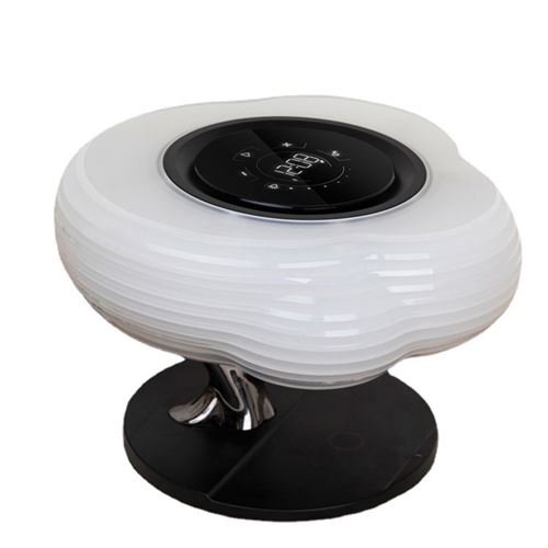 Lampe de chevet L3 avec haut-parleur Bluetooth chargeur de téléphone portable blanc