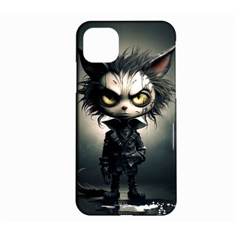 Coque Pour Iphone 13 MINI GOTHIC CAT STYLE TIM BURTON 10107 - 1