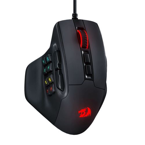 Souris Redragon M811 Aatrox Mmo Filaire Jeux Usb 15 Boutons Noir