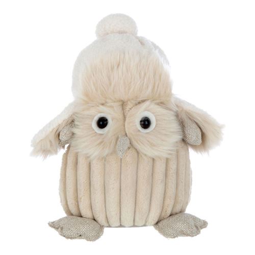 Non Communiqué Beige Statuette Déco Hibou "Charley" 26Cm