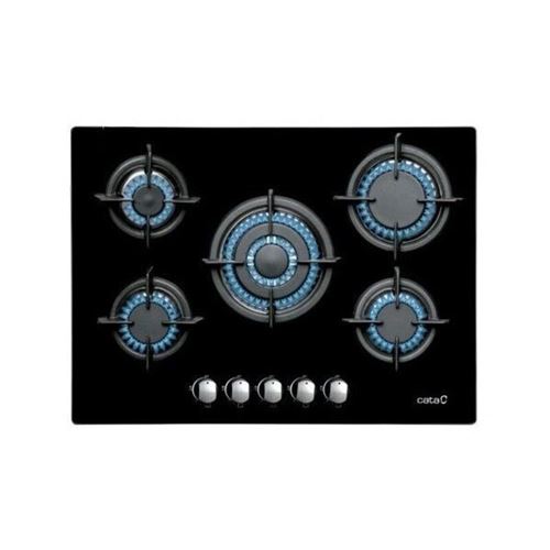 Non Communiqué Noir Plaque Au Gaz Cata L 7005 Ci 70 Cm (5 Feux À Gaz)