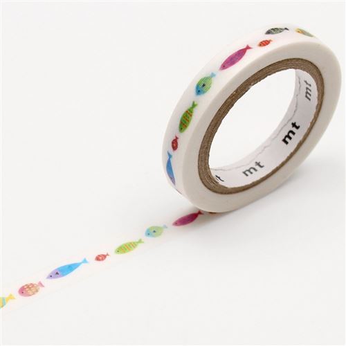 Masking Tape - Poissons - 7 mm x 7 m