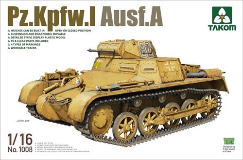 Pz.kpfw.i Ausf.a - 1:16e - Takom