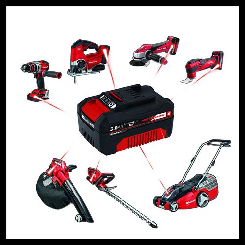 Einhell Power X-Change 2x 3Ah & Twincharger Kit 4512083
