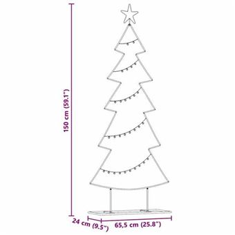 VidaXL Arbre De Noël En Métal Pour Décoration Noir 140 Cm