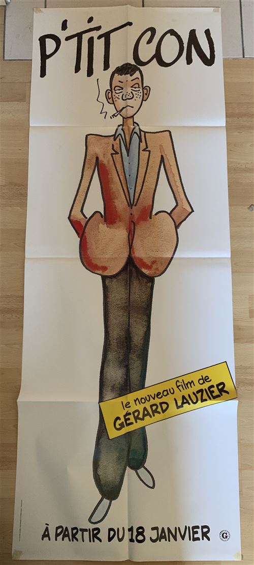 Affiche de Cinéma Originale - P'Tit Con - Gérard LAUZIER - 60x160cm État correct - N/A reconditionné disponible sur Fnac