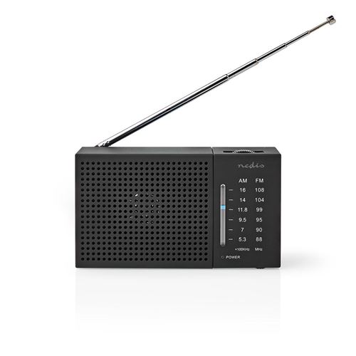 Radio fm/am 1,5 w format de poche noire