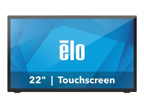 Elo 2270L - Écran LCD - 22 (21.5 visualisable) - écran tactile - 1920 x 1080 Full HD (1080p) @ 60 Hz - 250 cd/m² - 1000:1 - 14 ms - HDMI, VGA, DisplayPort - haut-parleurs - noir