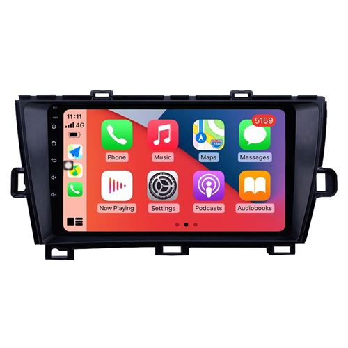 Autoradio Multimédia RoverOne CarPlay Android Auto GPS pour Toyota Prius 2009-2013 / Noir