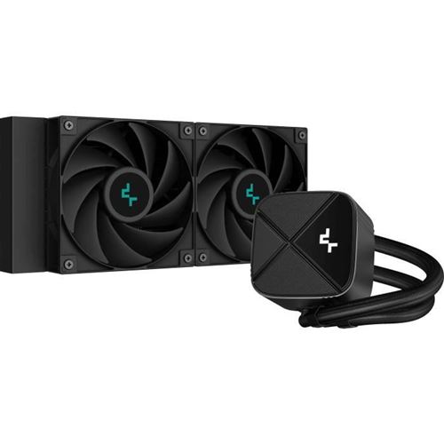 Non Communiqué Noir Deepcool - Ls520s Zero Dark - Watercooling Aio Cpu - 2X120mm