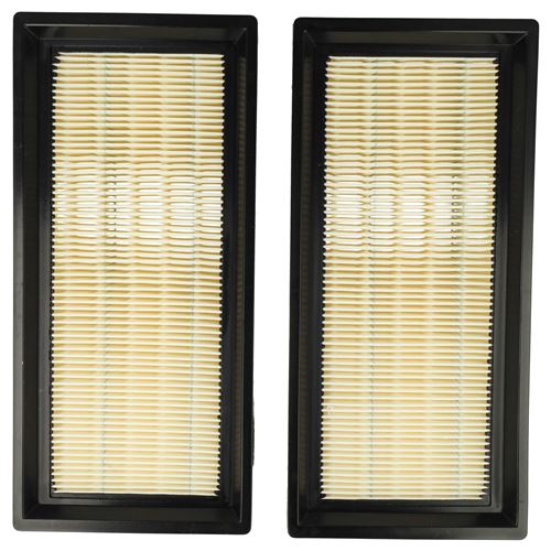 vhbw Set de 2x filtres d'aspirateur compatible avec Nilfisk Attix 30, 30-21 XC 230V 50HZ DK aspirateur - Filtre principal, filtre plissé plat