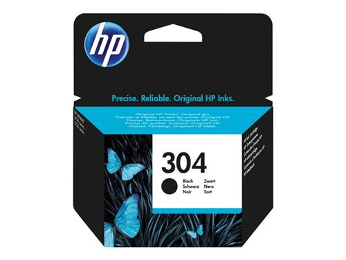 HP 304 - Noir - original - cartouche d'encre - pour AMP 130; Deskjet 26XX,  37XX; ENVY 50XX - Cartouche d'encre - Achat & prix
