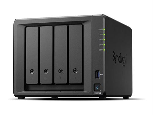 Synology Disk Station DS925+ - NAS-server - 4 bays - SATA-600 / NVMe - HDD - RAID JBOD, 0, 1, 5, 6, 10 - RAM 4 GB - 2.5 Gigabit Ethernet - iSCSI ondersteuning