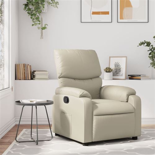 Vidaxl Fauteuil Inclinable - Crème - Image 3