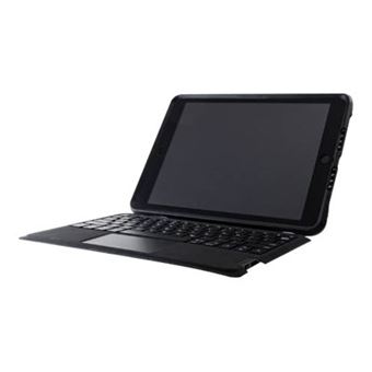 OtterBox Unlimited Series - Clavier et étui - avec trackpad - sans fil - Bluetooth - Espagnol - cristal noir clavier, cristal noir étui - pour Apple 10.2-inch iPad (7ème génération, 8ème génération, 9ème génération) - 1