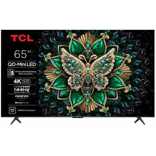 TCL 65C6K Classe de diagonale 65 C6K Series TV LCD rétro éclairée par LED QLED Smart TV Google TV 4K UHD (2160p) 3840 x 2160 HDR Quantum Dot, Mini LED