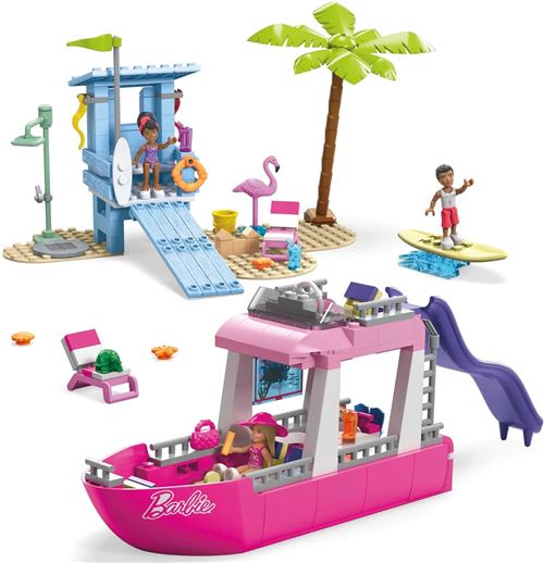 GENERIQUE - Jeu de construction Bateau de rêve à Malibu Barbie - 26 cm - Image 3
