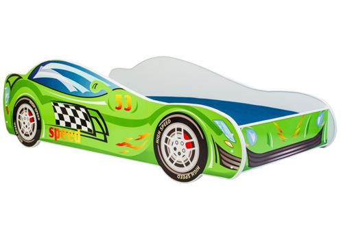 Non Communiqué Vert Lit Simple Enfant Speed 160 Avec Matelas