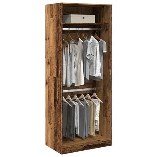 Vidaxl - Garde-robe vieux bois 80x50x200 cm bois d'ingénierie