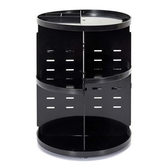 Carrousel de Maquillage "Rotation" 30cm Noir - 1