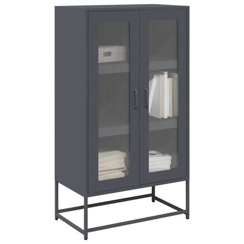 Vidaxl Buffet Haut 68 Cm - Anthracite - Image 3