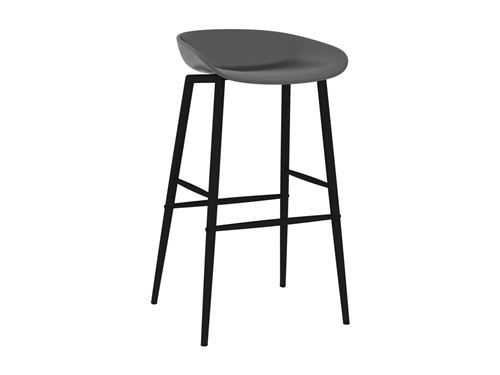 vidaXL Chaises de bar lot de 2 gris