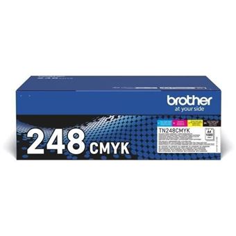 Brother TN248VAL Multipack - 4er-Pack - Schwarz, Gelb, Cyan, Magenta - original - Box - Tonerpatrone - für Brother DCP-L3515, L3520, L3555, L3560, HL-L3220, L3240, MFC-L3740, L3760, L8340, L8390 - 1