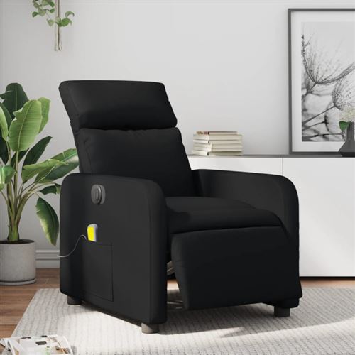 Non Communiqué Noir Fauteuil De Massage Inclinable Électrique Similicuir