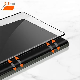 Protection d'écran pour smartphone Tigerglass Verre Trempé 3D antibactérien  pour GALAXY S23 ULTRA